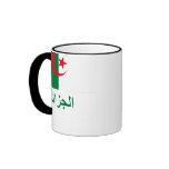 Algeria Flag with Name in Arabic Coffee Mugs