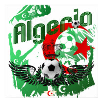 Algeria grunge art Football fans Algerie gifts posters