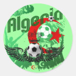 Algeria grunge art Football fans Algerie gifts Sticker