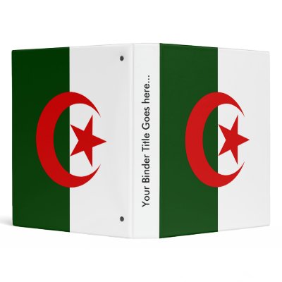 Algeria High quality Flag Vinyl Binder by representmycountry