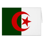 Algeria High quality Flag Greeting Cards
