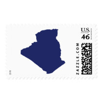 Algeria Map postage