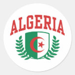 Algeria Round Sticker