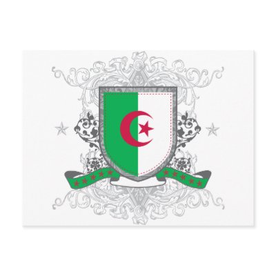 Algeria Shield Post Card by brev87