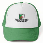 Algeria sophisticated soccer football crest mesh hats
