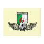 Algeria sophisticated soccer football crest postcard