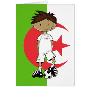 Algeria World Cup Soccer Boy card