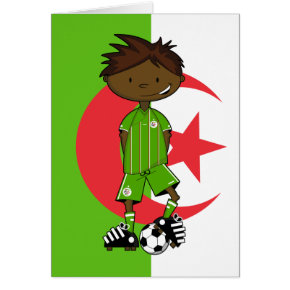 Algeria World Cup Soccer Boy card
