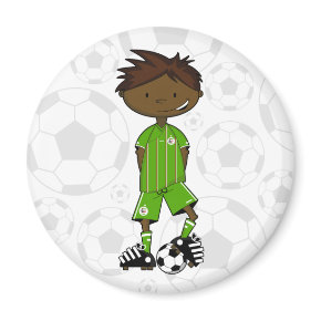 Algeria World Cup Soccer Boy Magnet magnet