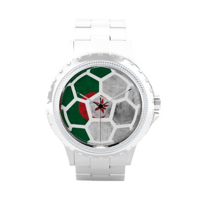 Algeria Rhinestone with White Enamel Watch