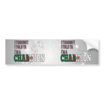 Algerian and a Champion Bumper Sticker