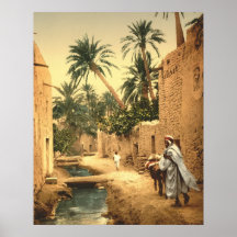 Algerian Street Scene in Old Biskra Posters