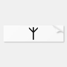 ALGIZ RUNE BUMPER STICKER