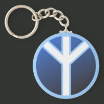 Algiz Rune keychains