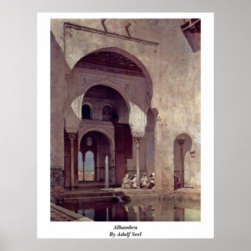 Alhambra By Adolf Seel Poster