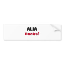 Alia Rocks Bumper Sticker