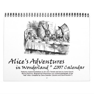 Alice 2007 Calendar by clarachandler