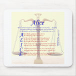 Alice Acrostic Mousepad