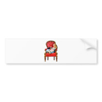 Alice and Dinah from Through The Looking Glass Bumper Sticker