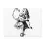 Alice and Flamingo Inked Black Post Cards
