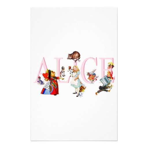 ALICE AND FRIENDS STATIONERY DESIGN