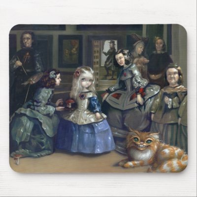 "Alice and Las Meninas" Mousepad by strangeling