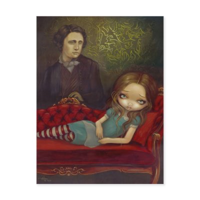 "Alice and Lewis" Postcard by strangeling