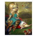 Alice and the Bosch Birds ART PRINT Wonderland print