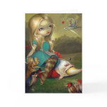 "Alice and the Bosch Birds" Greeting Card