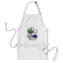 Alice and the Caterpillar Aprons