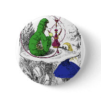 Alice and the Caterpillar buttons