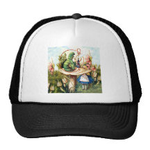 Alice and the Caterpillar in Wonderland Hat
