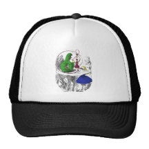 Alice and the Caterpillar Mesh Hat