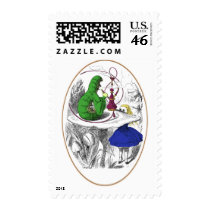 Alice and the Caterpillar Postage Stamp