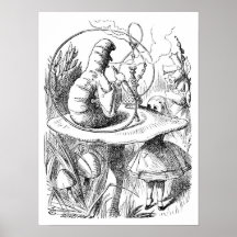 Alice and the Caterpillar Print