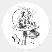 Alice and the Caterpillar Sticker