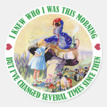 ALICE AND THE CATERPILLAR STICKERS