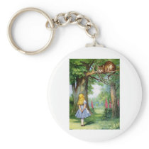 ALICE AND THE CHESHIRE CAT KEY CHAIN