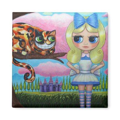 Alice and the Cheshire Cat Magnet