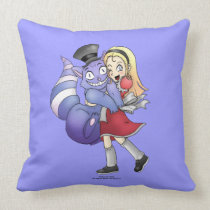 Alice and the Cheshire Cat Pillow