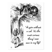 Alice and the Cheshire Cat Post Cards