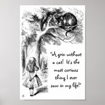 Alice and the Cheshire Cat Posters