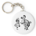 Alice and the Dodo Inked Black Keychains