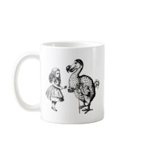 Alice and the Dodo Inked Black Mug
