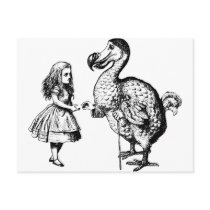 Alice and the Dodo Inked Black postcards