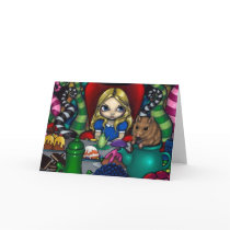 "Alice and the Dormouse" Greeting Card