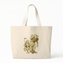 Alice and the Duchess Inked Sepia bags
