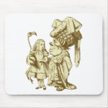 Alice and the Duchess Inked Sepia Mousepads