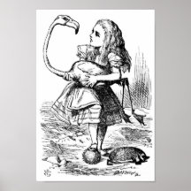 Alice and the Flamingo Poster