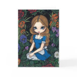 "Alice and the Flowers" Greeting Card